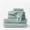 Coyuchi Cloud Loom Towels - Palest Ocean