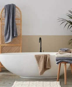 Coyuchi Home Goods Cloud Loom Towels - Steel Blue