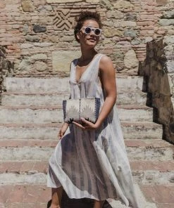 MZ Fair Trade Clouds Wool Clutch Bag