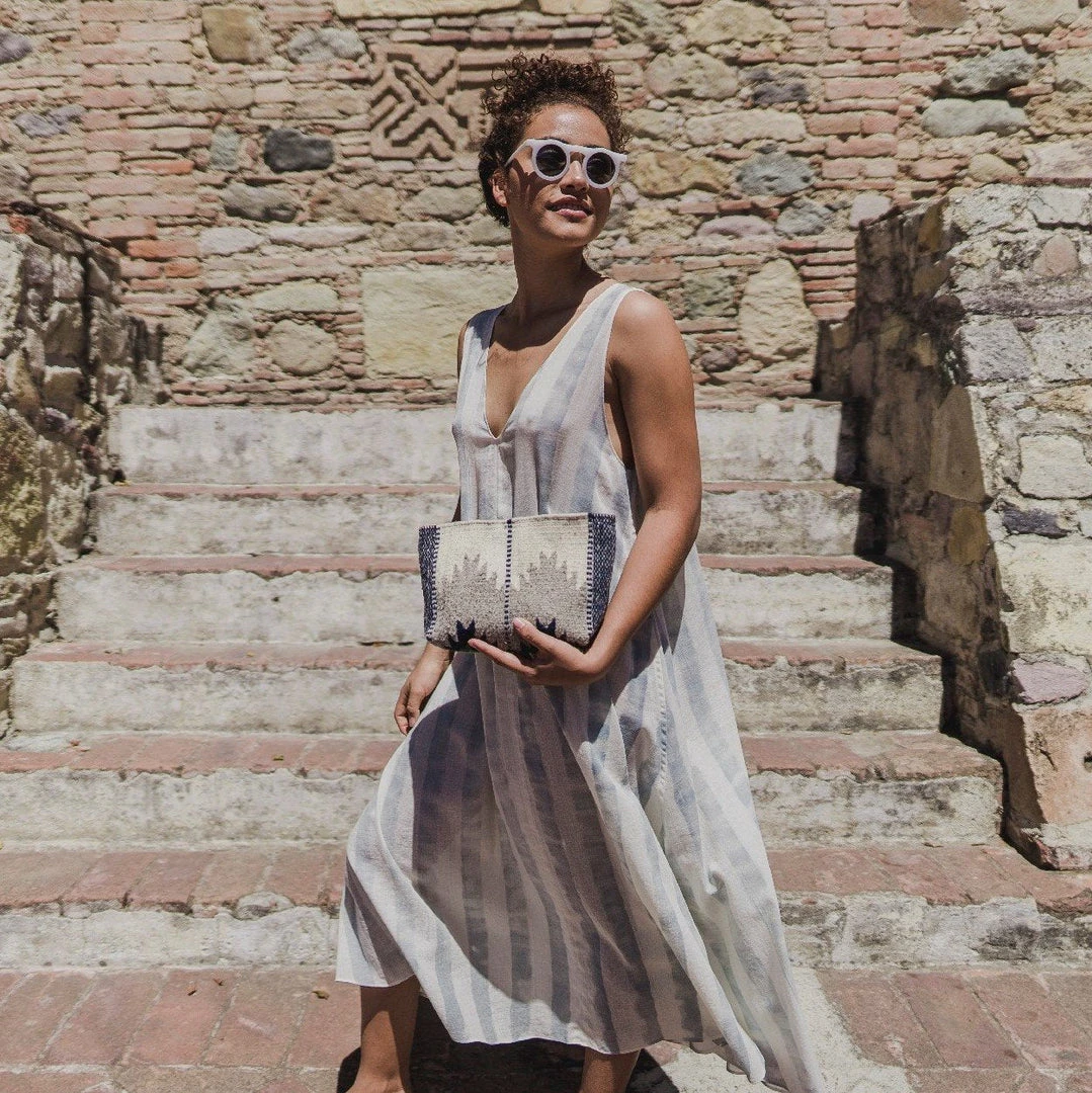 MZ Fair Trade Clouds Wool Clutch Bag MZ Fair Trade Clouds Wool Clutch Bag