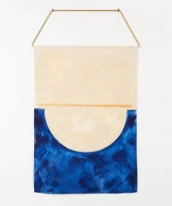 Conejo & Co Puente Wall Hanging - Oyster + Indigo