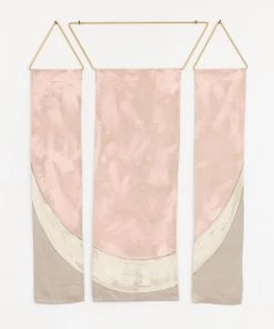 Conejo & Co Zorro Wall Hanging - Blush, White And Beige Handcrafted