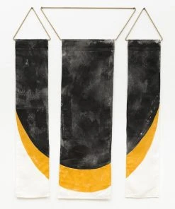 Conejo & Co Zorro Wall Hanging - Black, Yellow And White