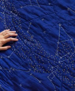 Haptic Lab Home Goods Constellation Quilt - Cobalt