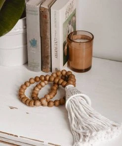 Ceremonia Conus Shell Beaded Tassel - Brown Best Sellers 3 Ceremonia Conus Shell Beaded Tassel - Brown Best Sellers