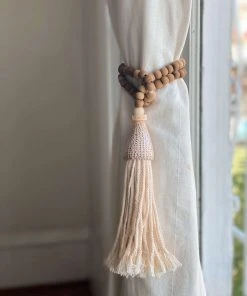 Ceremonia Conus Shell Beaded Tassel - Brown Best Sellers 2 Ceremonia Conus Shell Beaded Tassel - Brown Best Sellers