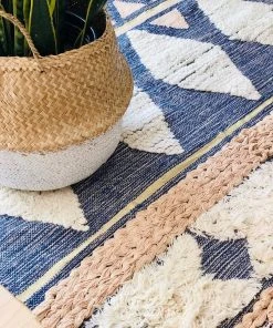 Amante Marketplace Shaggy Blue Rug