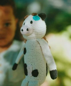 Pebble Baby Gifts Cow Rattle