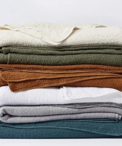 Coyuchi Cascade Matelasse Blanket - Aegean Home Goods 2 Coyuchi Cascade Matelasse Blanket - Aegean Home Goods