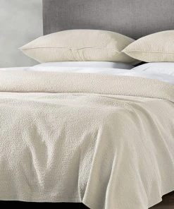 Coyuchi Cascade Matelasse Blanket - Undyed Home Goods