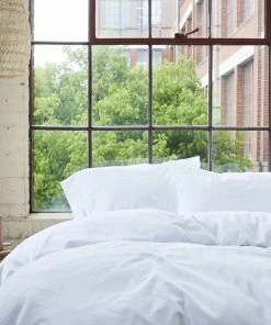 Coyuchi Cloud Brushed Flannel Pillowcases - Alpine White Fair Trade