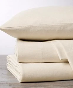 Coyuchi Cloud Brushed Flannel Pillowcases - Undyed Home Goods