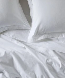 Coyuchi Cloud Brushed Flannel Sheet Set - Alpine White