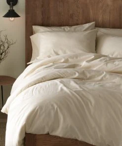 Coyuchi Cloud Brushed Flannel Sheet Set - Undyed