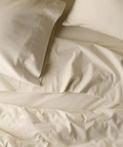 Coyuchi Cloud Brushed Flannel Sheet Set - Undyed