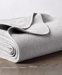 Coyuchi Quilts + Blankets Honeycomb Baby Blanket - Pewter