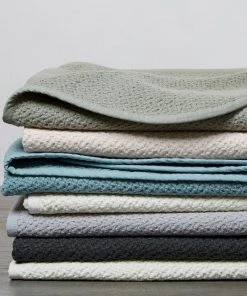 Coyuchi Quilts + Blankets Honeycomb Baby Blanket - Pewter