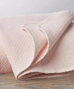Coyuchi Honeycomb Blanket - Camellia