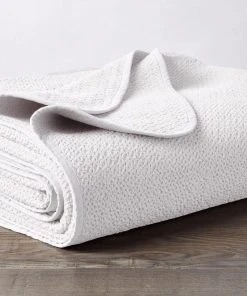 Coyuchi Quilts + Blankets Honeycomb Blanket - White