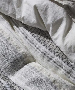 Coyuchi Home Goods Lost Coast Duvet Cover - Marine With Grays