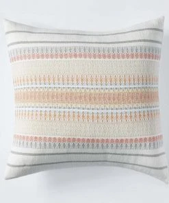 Coyuchi Home Goods Lost Coast Pillow Cover - Coral