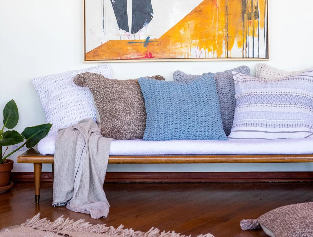 Coyuchi Lost Coast Pillow Cover - Marine Home Goods Coyuchi Lost Coast Pillow Cover - Marine Home Goods