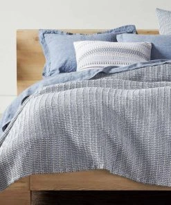 Coyuchi Lost Coast Pillow Cover - Marine Home Goods 2 Coyuchi Lost Coast Pillow Cover - Marine Home Goods