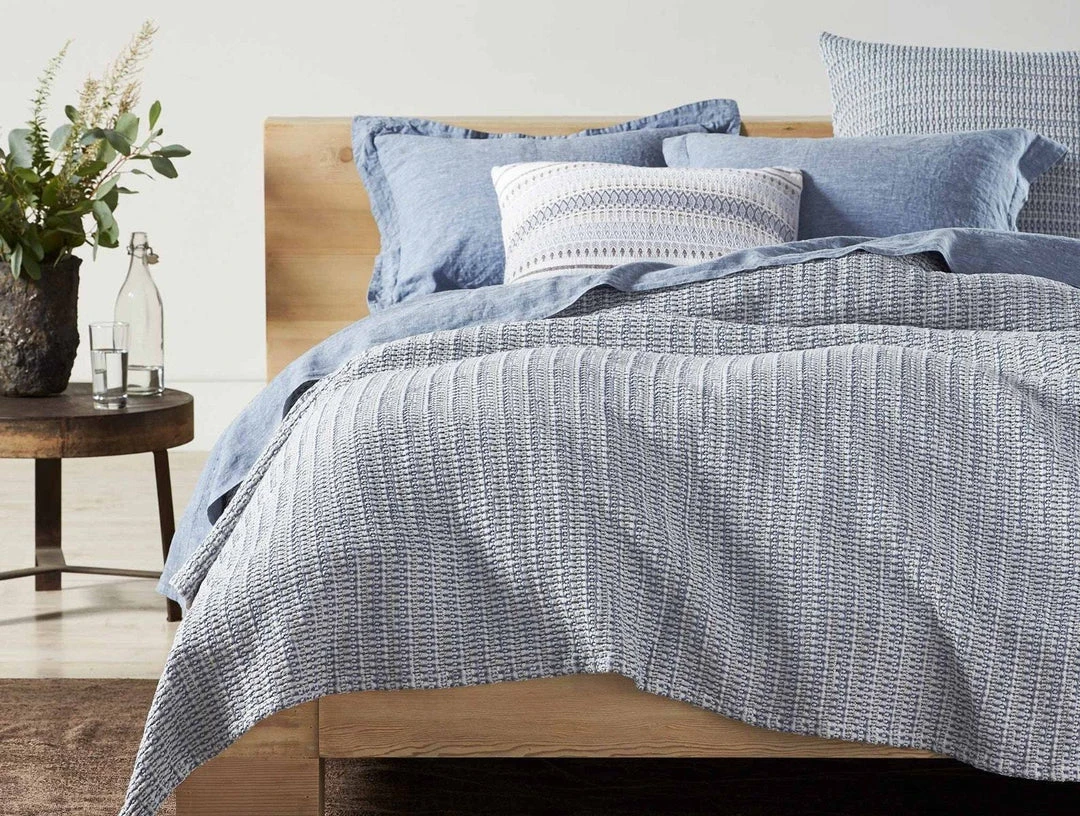 Coyuchi Lost Coast Pillow Cover - Marine Home Goods Coyuchi Lost Coast Pillow Cover - Marine Home Goods