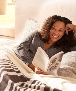 Coyuchi Home Goods Mariposa Supersoft Cotton Blanket - Bone Multi Stripe 2 Coyuchi Home Goods Mariposa Supersoft Cotton Blanket - Bone Multi Stripe