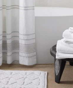 Coyuchi Mosaic Canyon Bath Rug - Alpine / Fog