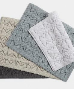 Coyuchi Home Goods Mosaic Canyon Bath Rug - Slate / Pavement