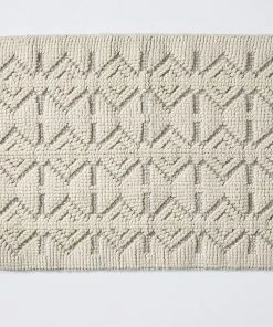 Coyuchi Mosaic Canyon Bath Rug - Undyed / Slate Home Goods