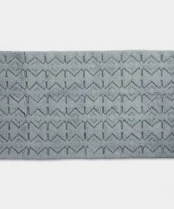 Coyuchi Mosaic Canyon Bath Runner - Palest Ocean / Slate Home Goods