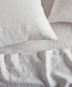 Coyuchi Relaxed Linen Sheet Set - Alpine White Home Goods