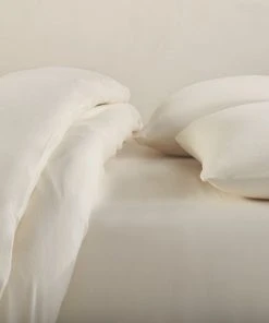 Coyuchi Fair Trade Jersey Envelope Pillowcase Set - Undyed