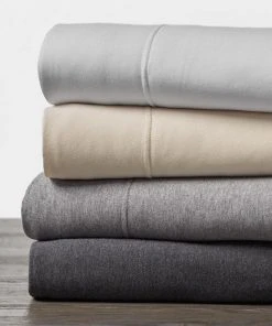 Coyuchi Jersey Sheet Set - Charcoal Heather