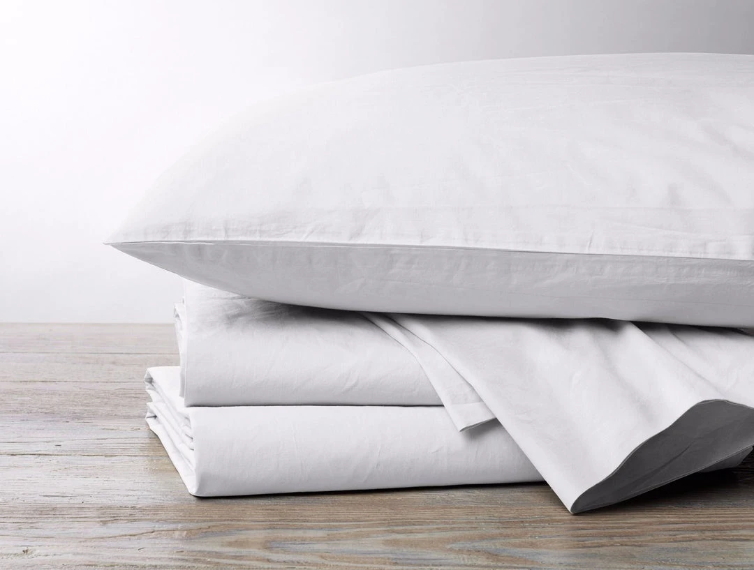 Coyuchi Percale Pillowcase Set - Alpine White Home Goods Coyuchi Percale Pillowcase Set - Alpine White Home Goods