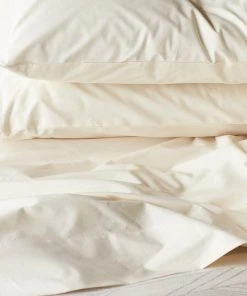 Coyuchi Home Goods Percale Pillowcase Set - Undyed