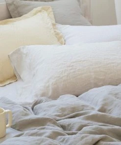 Coyuchi Home Goods Relaxed Linen Sham - Alpine White