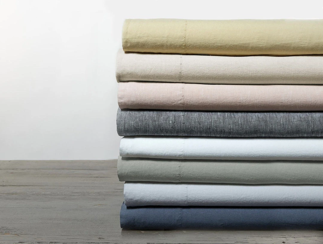 Coyuchi Home Goods Relaxed Linen Sheet Set - Fog 7 Coyuchi Home Goods Relaxed Linen Sheet Set - Fog