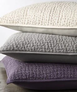 Coyuchi Home Goods Pebbled Handstitched Euro Sham - Undyed