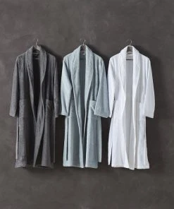 Coyuchi Cloud Loom Unisex Robe - Alpine White Home Goods