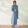Coyuchi Home Goods Mediterranean Modern Unisex Robe - Lake
