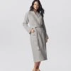 Coyuchi Unisex Waffle Robe - Fog