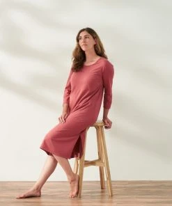 Coyuchi Best Sellers Solstice Nightgown - Rosehip