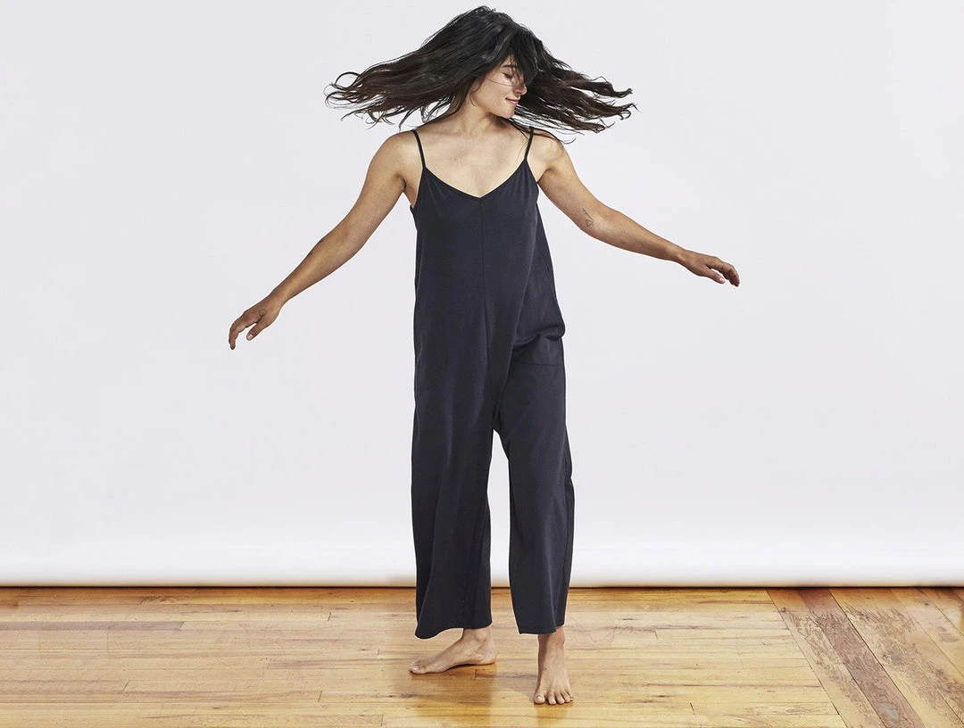 Coyuchi Best Sellers Solstice Romper - Deep Graphite Coyuchi Best Sellers Solstice Romper - Deep Graphite