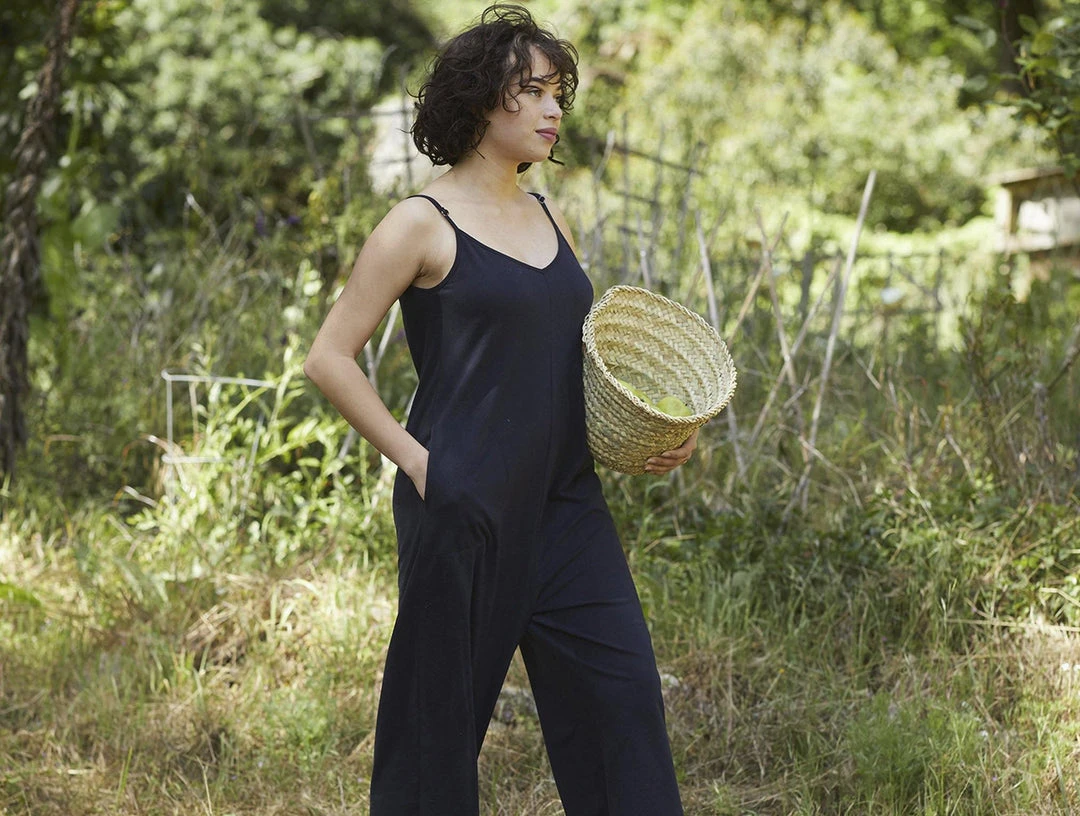 Coyuchi Best Sellers Solstice Romper - Deep Graphite Coyuchi Best Sellers Solstice Romper - Deep Graphite