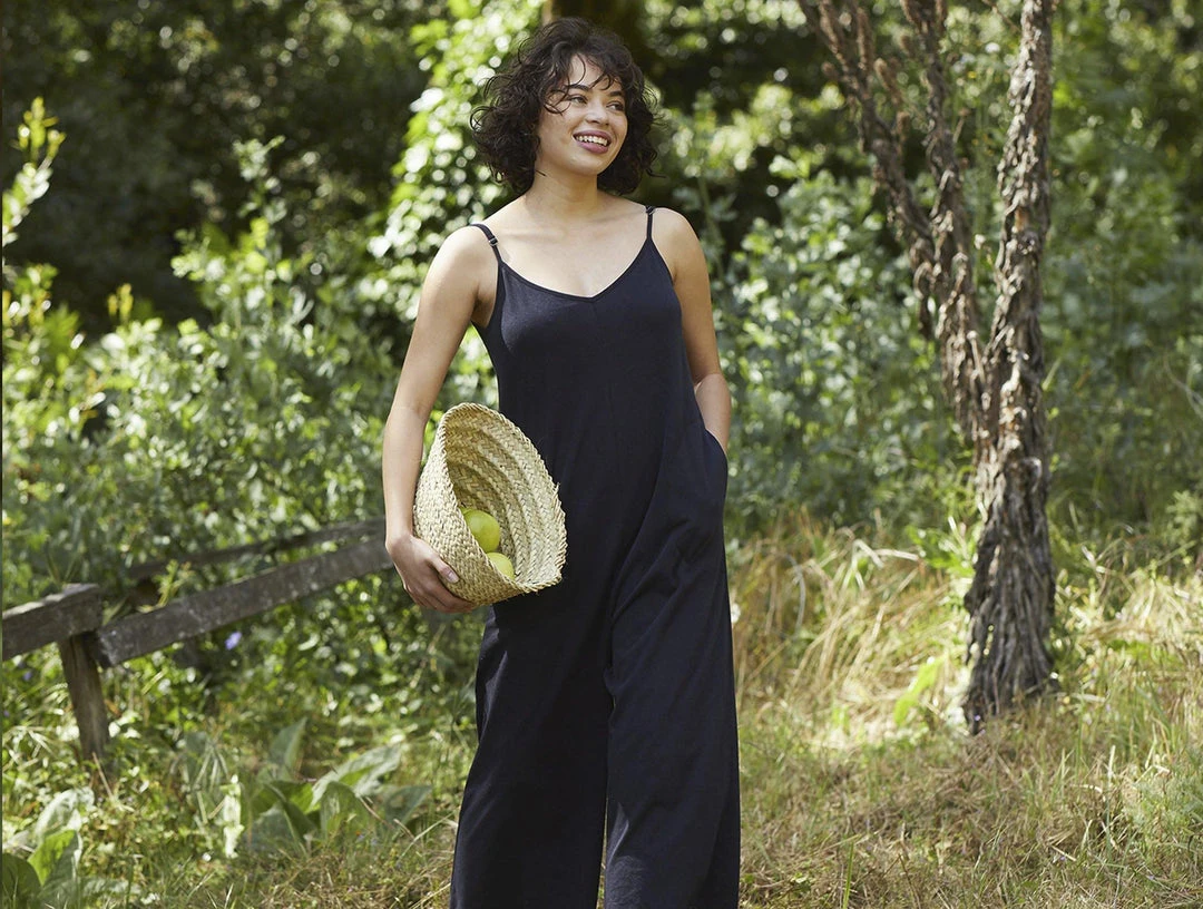 Coyuchi Best Sellers Solstice Romper - Deep Graphite Coyuchi Best Sellers Solstice Romper - Deep Graphite