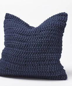 Coyuchi Home Goods Woven Rope Decorative Pillow Cover - Indigo