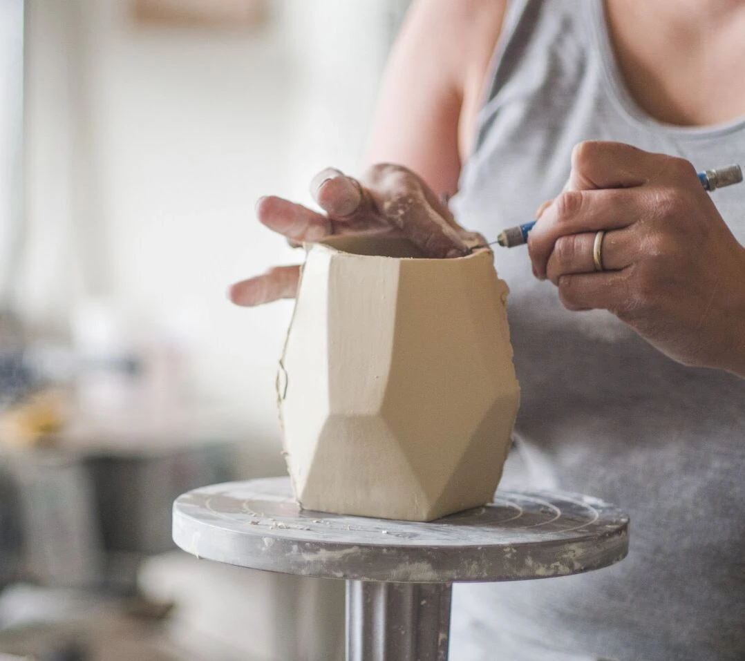 Lauren HB Studio Crag Porcelain Vase Home Goods Lauren HB Studio Crag Porcelain Vase Home Goods